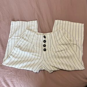 Cropped, wide legged pants